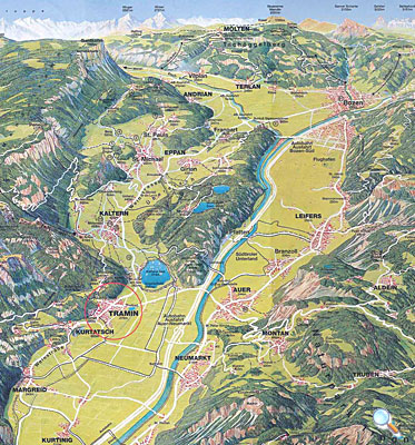 Panoramakarte Unterland - Hofkellerei W. & G. Walch